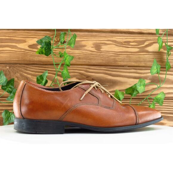 Cole Haan Shoes Sz‎ 8 M Brown Derby Oxfords Leather Men - Picture 4 of 8